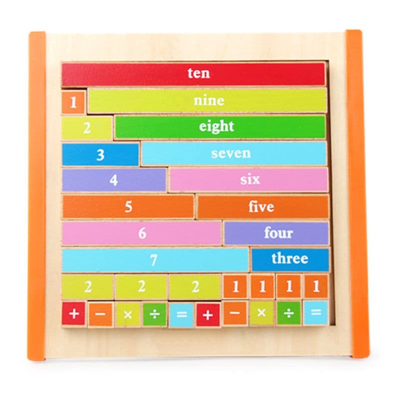 image-Children's Teaching Aids Game Color Decimal Stick Math Wooden Montessori Early Childhood Education Toys