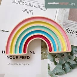 image-Home Home Decor Rainbow Building Blocks Crafts Children's Room Decoration