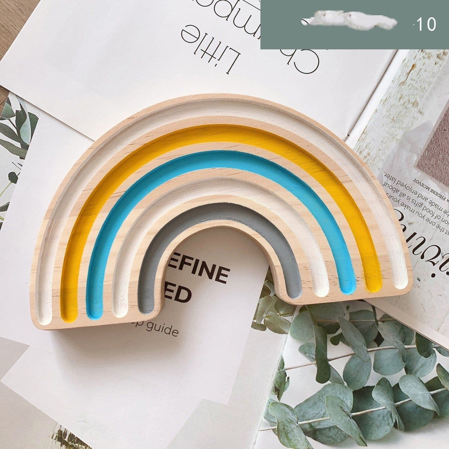 image-Home Home Decor Rainbow Building Blocks Crafts Children's Room Decoration