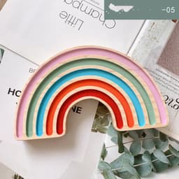 image-Home Home Decor Rainbow Building Blocks Crafts Children's Room Decoration