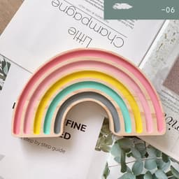 image-Home Home Decor Rainbow Building Blocks Crafts Children's Room Decoration