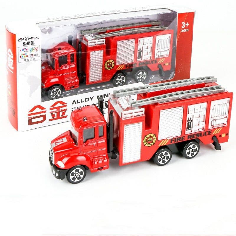 image-Engineering Vehicle Set Excavator Mixer Truck Children's Toys