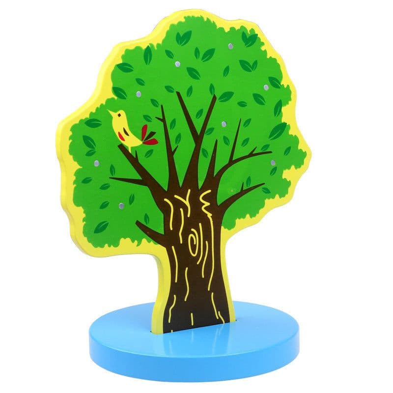 image-Magnetic Happy Orchard Fruit Tree Puzzle Mathematics Kindergarten Montessori Early Education Toys