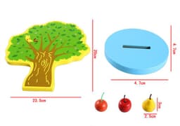image-Magnetic Happy Orchard Fruit Tree Puzzle Mathematics Kindergarten Montessori Early Education Toys