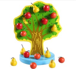 image-Magnetic Happy Orchard Fruit Tree Puzzle Mathematics Kindergarten Montessori Early Education Toys