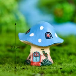 image-Mushroom House Micro Landscape Decoration Resin Artifact Villa House