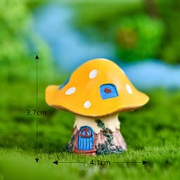 image-Mushroom House Micro Landscape Decoration Resin Artifact Villa House