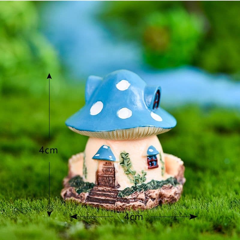 image-Mushroom House Micro Landscape Decoration Resin Artifact Villa House