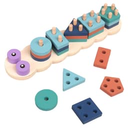 image-Baby's Color Cognition Montessori Early Education Geometric Shape Matching