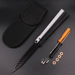 image-Aluminum Alloy Integrated Handle Swinging Knife Butterfly Knife Does