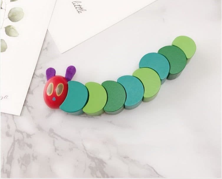 image-Wooden Toys Worm Hunger Educational Toys