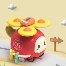 image-Children's Sucker Turn Music Inertia Car Cartoon Fidget Spinner Toys