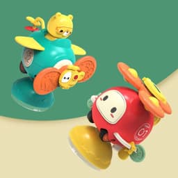 image-Children's Sucker Turn Music Inertia Car Cartoon Fidget Spinner Toys