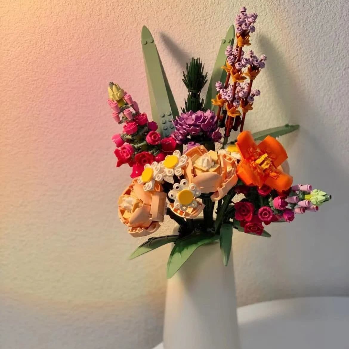 image-Home Variety Orchid Bouquet Succulent Ornaments Blocks Beneficial Intelligent Toys