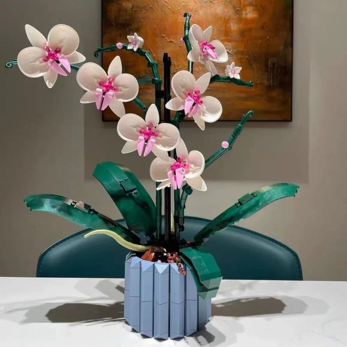 image-Home Variety Orchid Bouquet Succulent Ornaments Blocks Beneficial Intelligent Toys