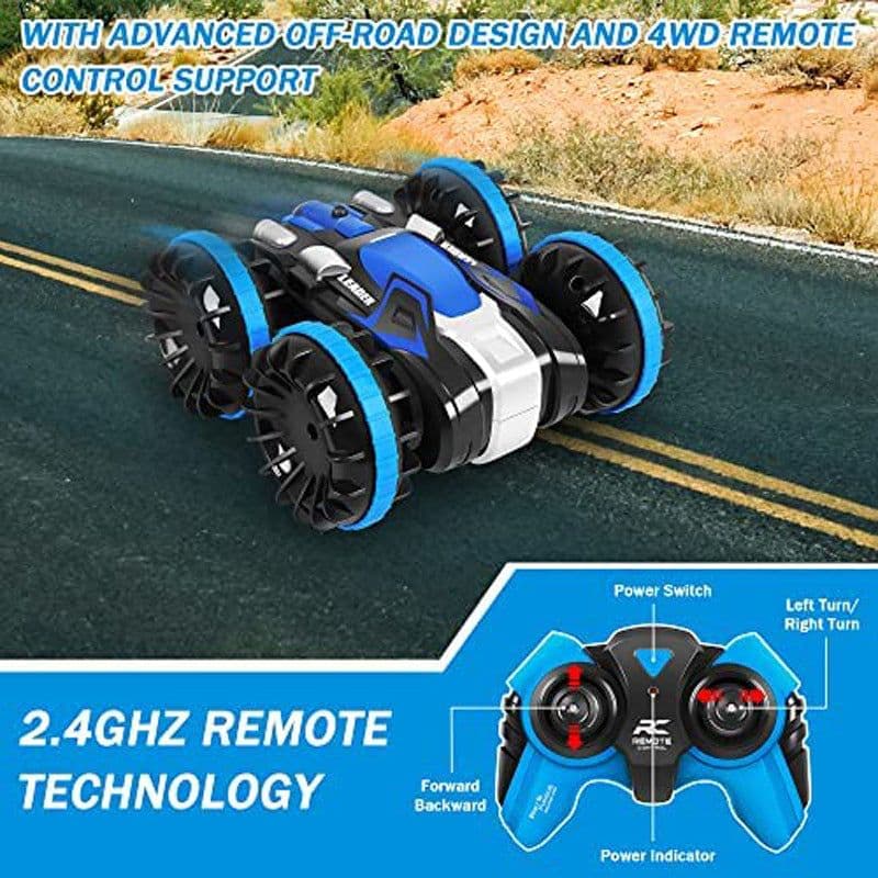 image-Children's Remote Control Car Amphibious Electric Racing Toy