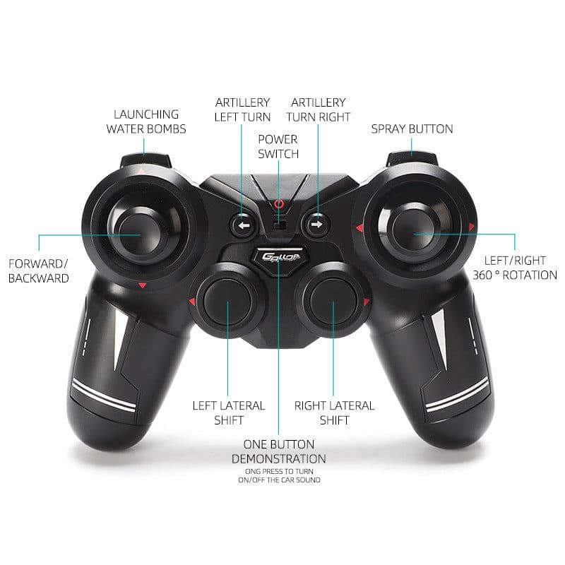 image-Gesture Sensing Handle Remote Control Spray Music Light Tank