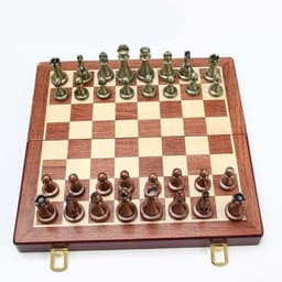 image-Chess Match Special High-end Gift Box Set Solid Wood Folding Board Large Pieces Chess