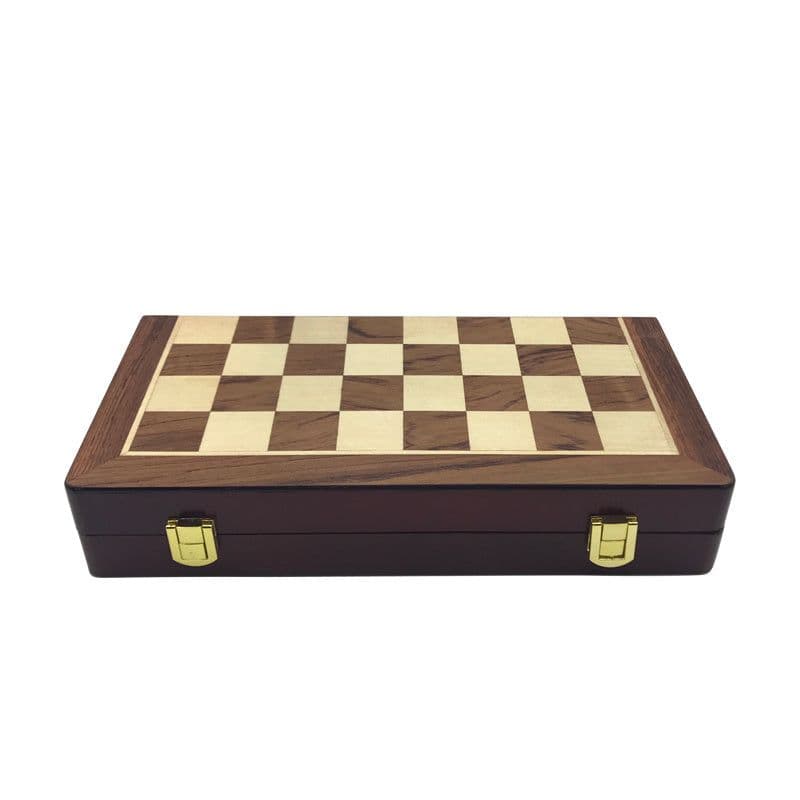 image-Chess Match Special High-end Gift Box Set Solid Wood Folding Board Large Pieces Chess