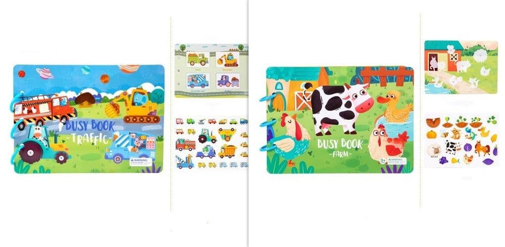 image-Children's Busy Book Educational Toys Repeated Paste