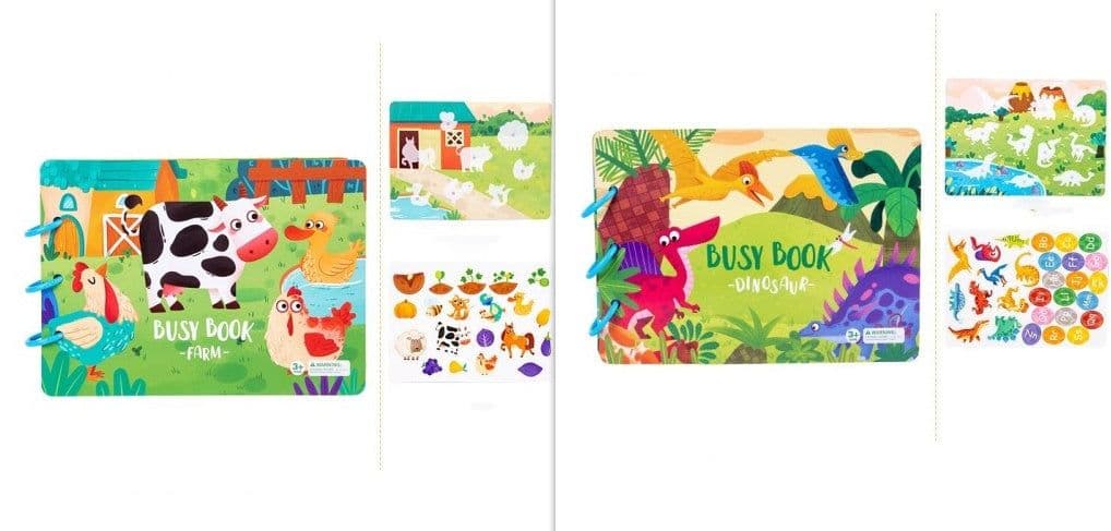 image-Children's Busy Book Educational Toys Repeated Paste