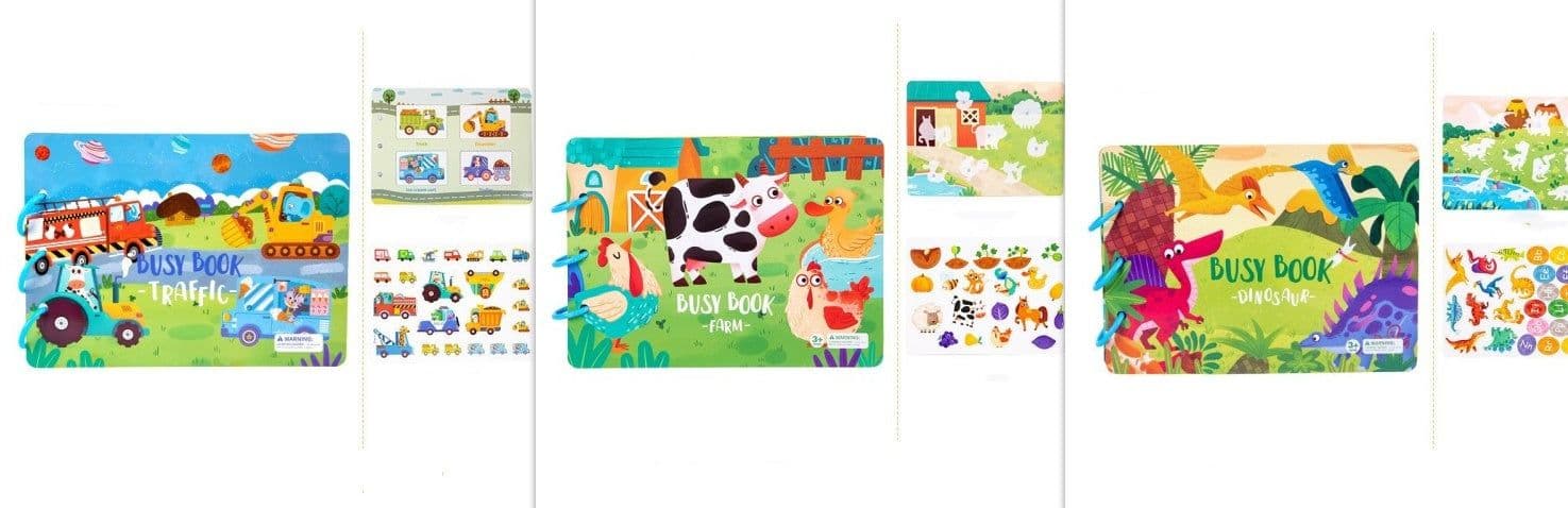 image-Children's Busy Book Educational Toys Repeated Paste