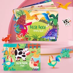 image-Children's Busy Book Educational Toys Repeated Paste