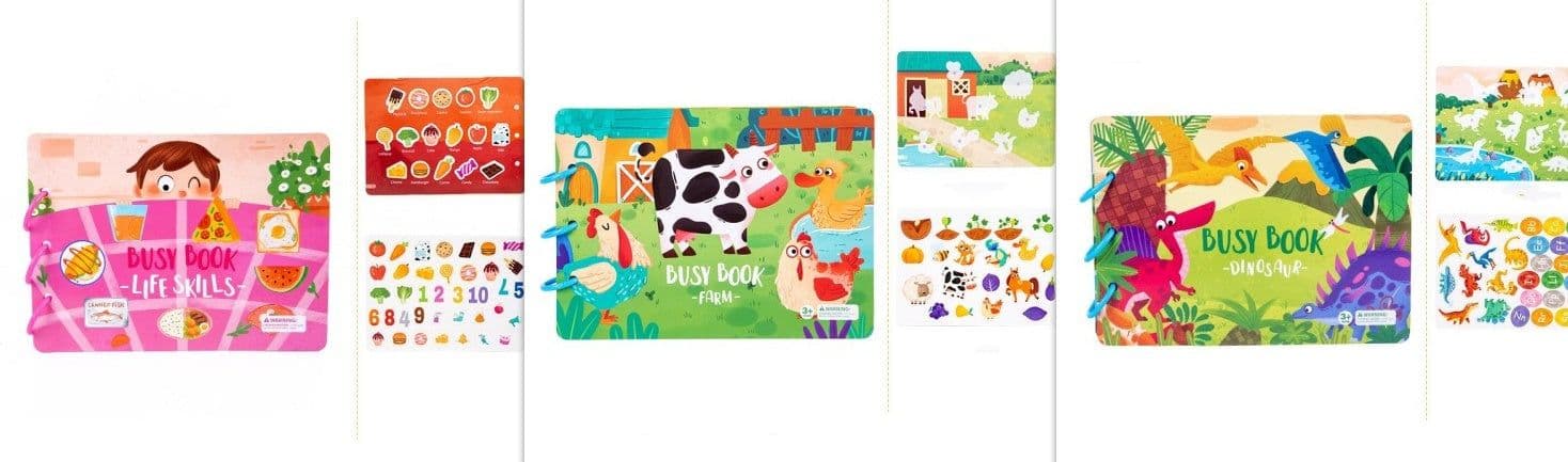 image-Children's Busy Book Educational Toys Repeated Paste