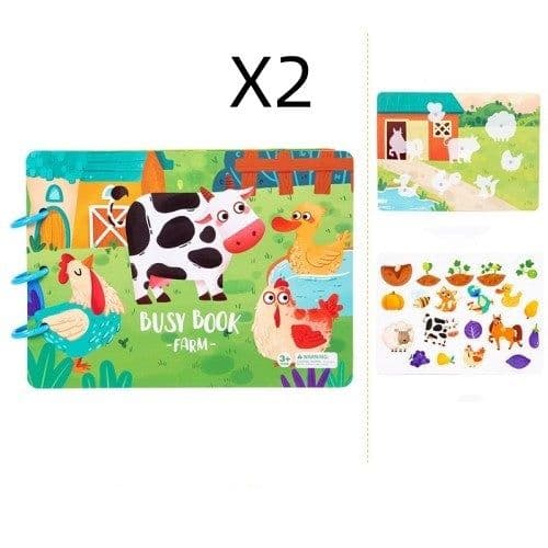 image-Children's Busy Book Educational Toys Repeated Paste