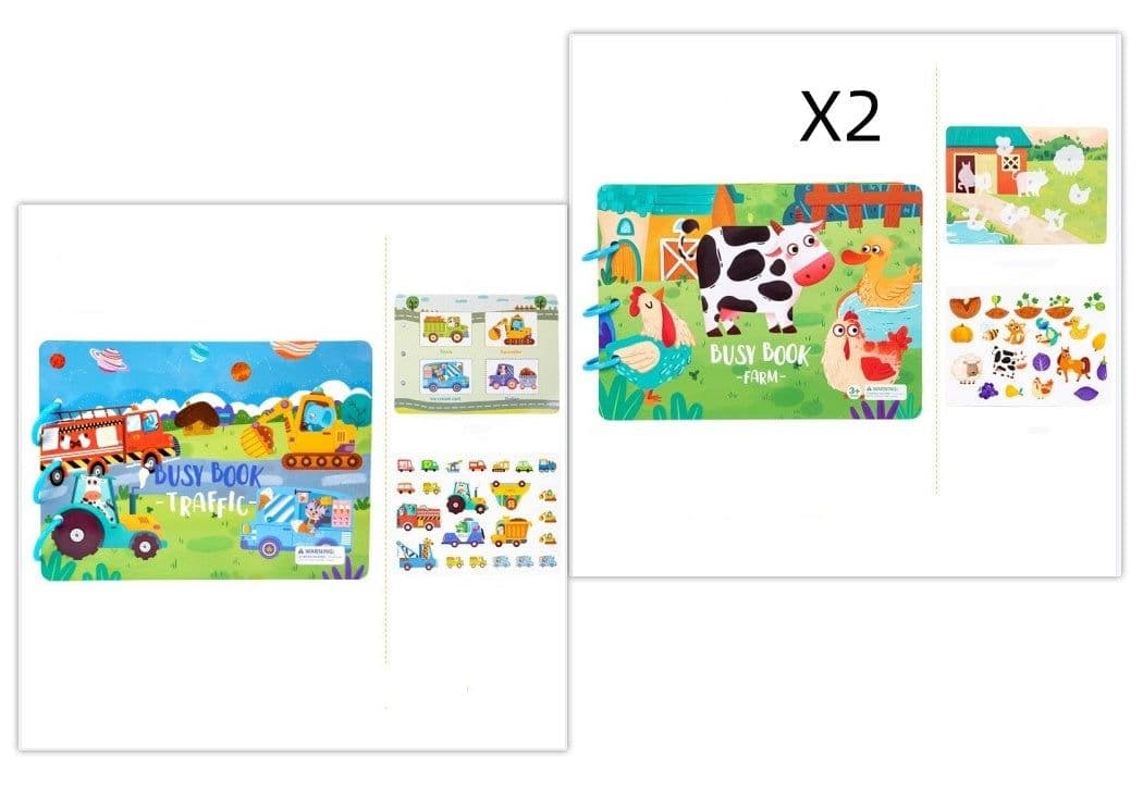 image-Children's Busy Book Educational Toys Repeated Paste