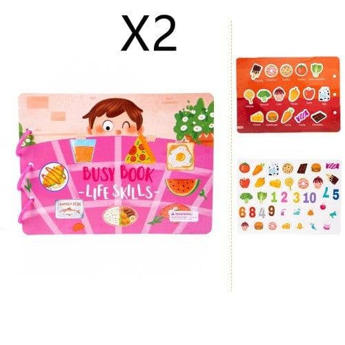image-Children's Busy Book Educational Toys Repeated Paste