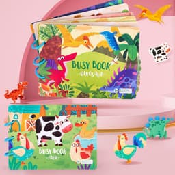 image-Children's Busy Book Educational Toys Repeated Paste