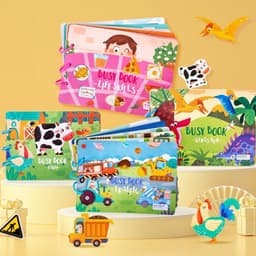 image-Children's Busy Book Educational Toys Repeated Paste