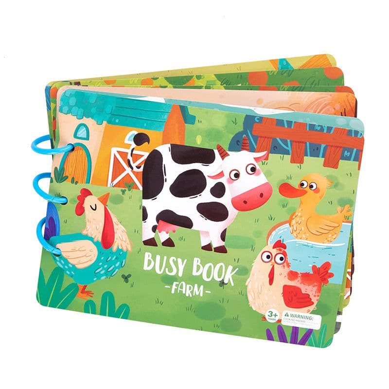 image-Children's Busy Book Educational Toys Repeated Paste