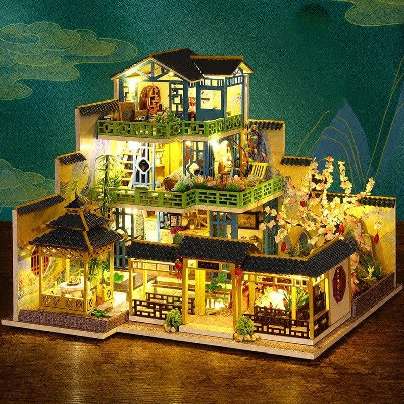 image-DIY Cottage Fuchun Mountain Residence Handmade Wooden Building Large Villa House