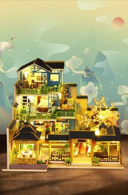 image-DIY Cottage Fuchun Mountain Residence Handmade Wooden Building Large Villa House