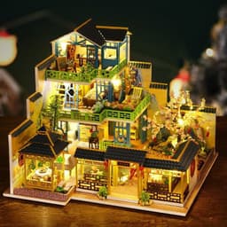 image-DIY Cottage Fuchun Mountain Residence Handmade Wooden Building Large Villa House