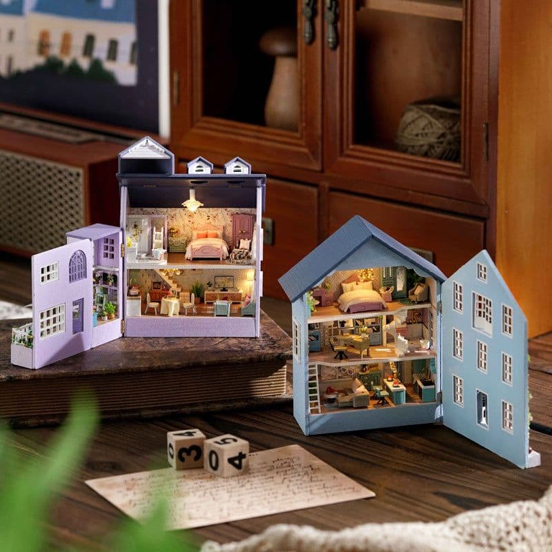image-DIY Moshou Manor Happy Manor Wooden Cottage Toys