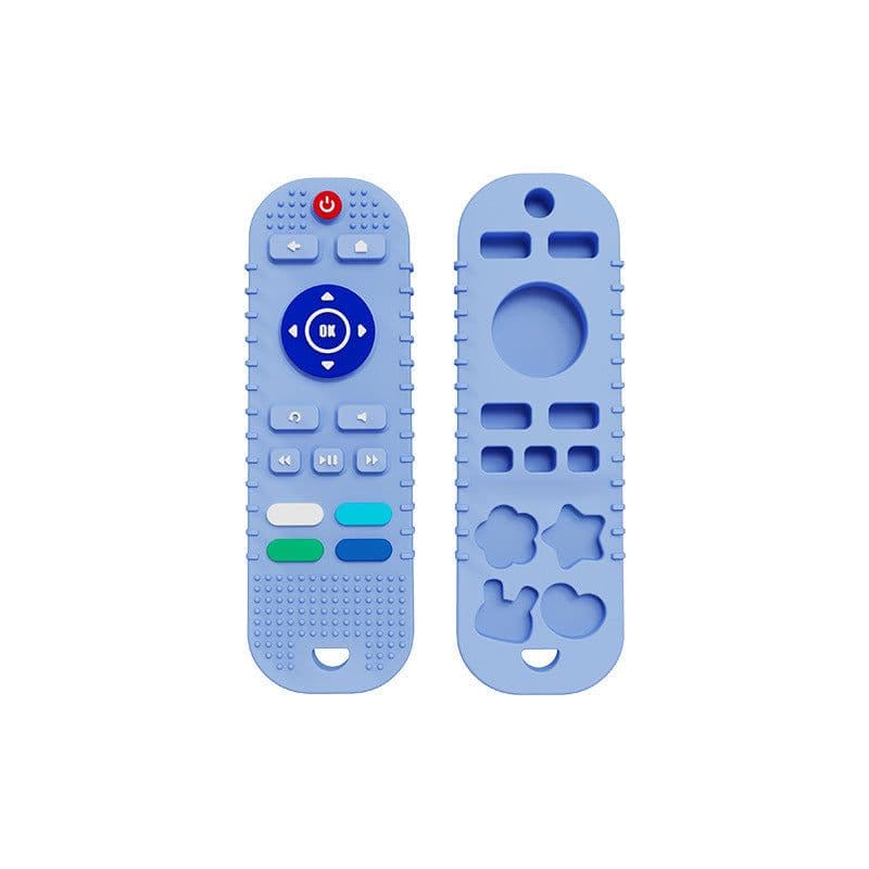 image-Remote Control Tooth Glue Silicone Baby Anti-eating Hand Molar Stick Cartoon Soothing Biting Glue Toys