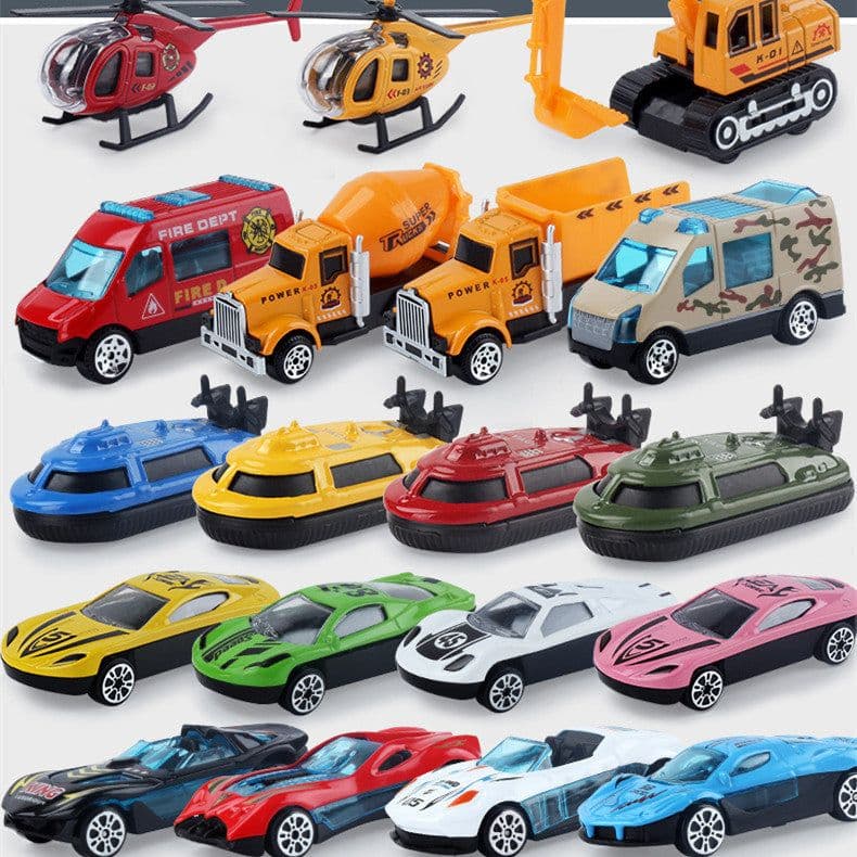 image-Children's Simulation Alloy Car Fire Truck Toy Model