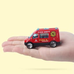 image-Children's Simulation Alloy Car Fire Truck Toy Model