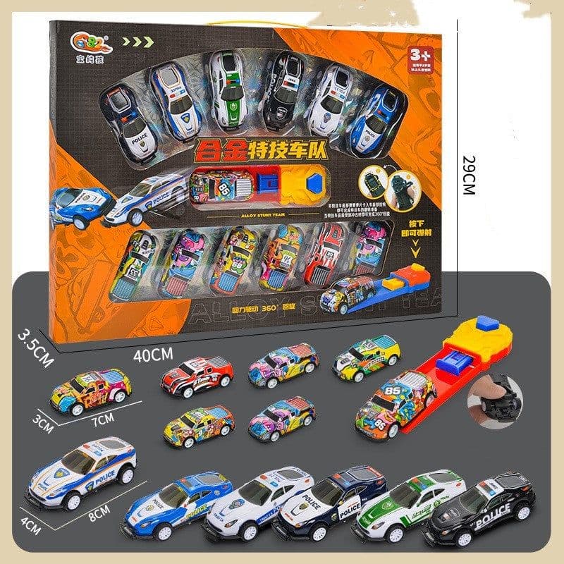 image-Alloy Metal Car Model Non-duplicate Children's Simulation Model Car Set High-grade Gift Box