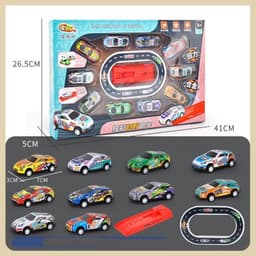 image-Alloy Metal Car Model Non-duplicate Children's Simulation Model Car Set High-grade Gift Box