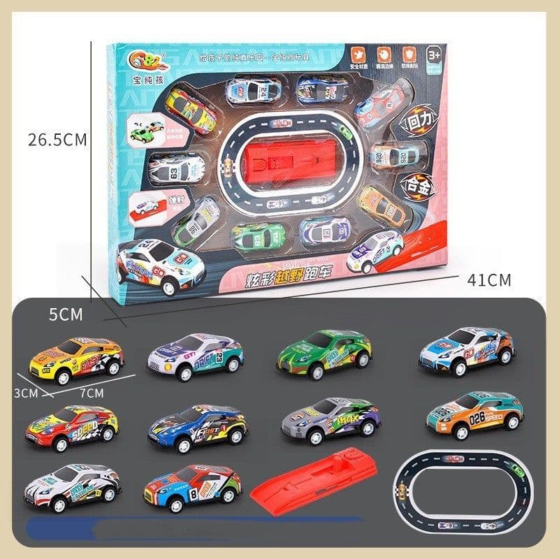 image-Alloy Metal Car Model Non-duplicate Children's Simulation Model Car Set High-grade Gift Box