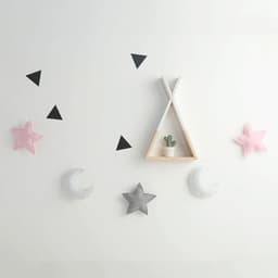 image-Star Moon Hanging Ornament Children's Room Crib 5 Star Decorations