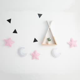 image-Star Moon Hanging Ornament Children's Room Crib 5 Star Decorations