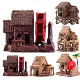 image-Porcelain Houses Ancient Aquarium Aquarium Landscape Decoration