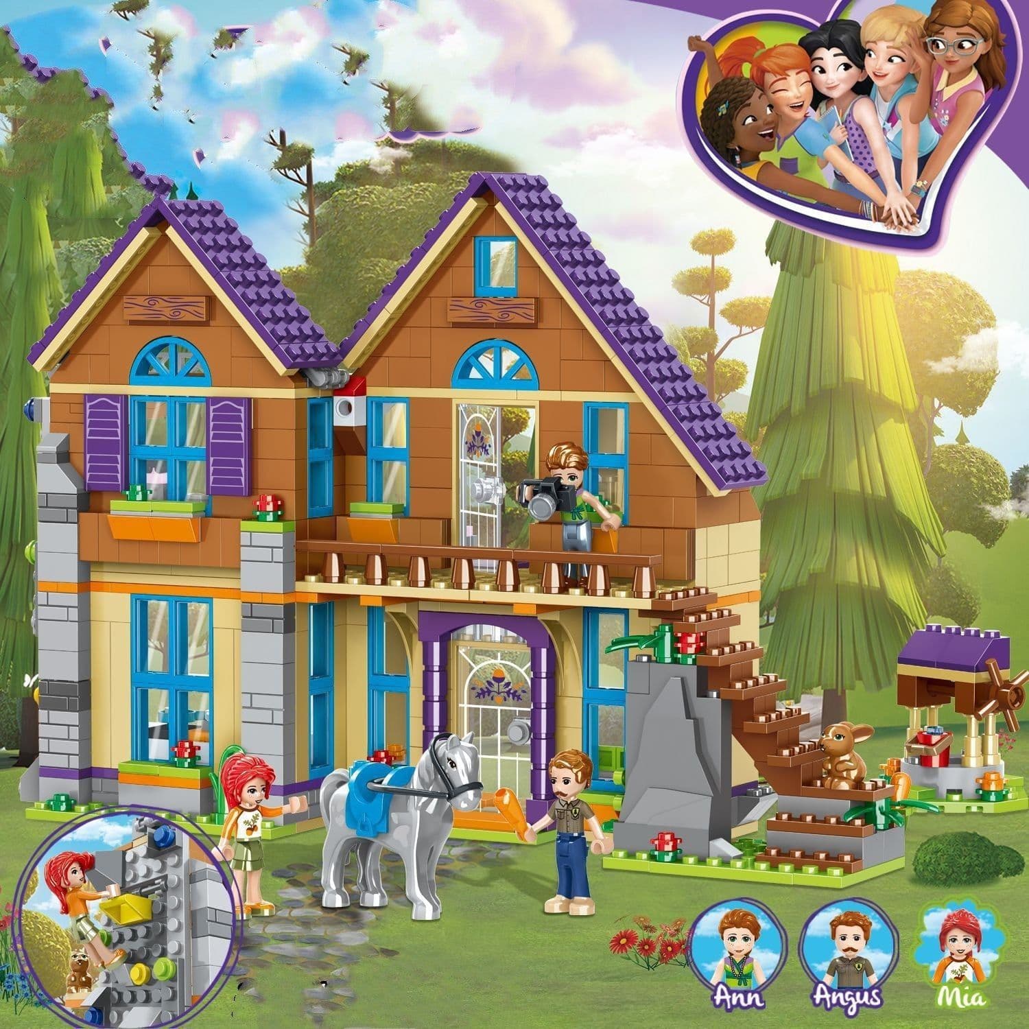 image-Puzzle Puzzle Block Toy Villa Children