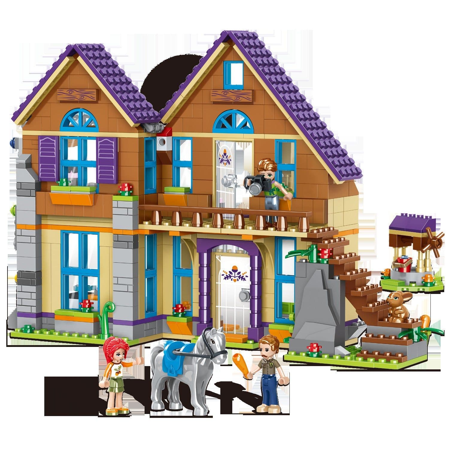 image-Puzzle Puzzle Block Toy Villa Children