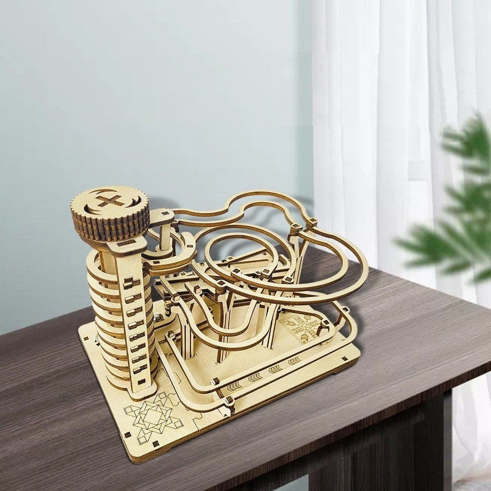 image-DIY Three-dimensional Puzzle Wooden Mechanical Track Ball Splicing Model Educational Toys